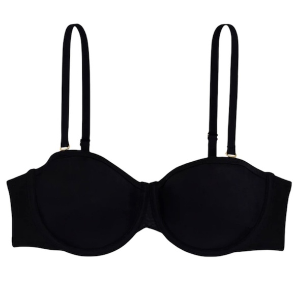 NWT La Senza The Spacer Foam Lightly Lined Strapless Bra Black 32 D - Picture 2 of 14